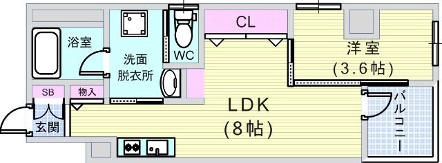 プラティーヌ梅田東の物件間取画像