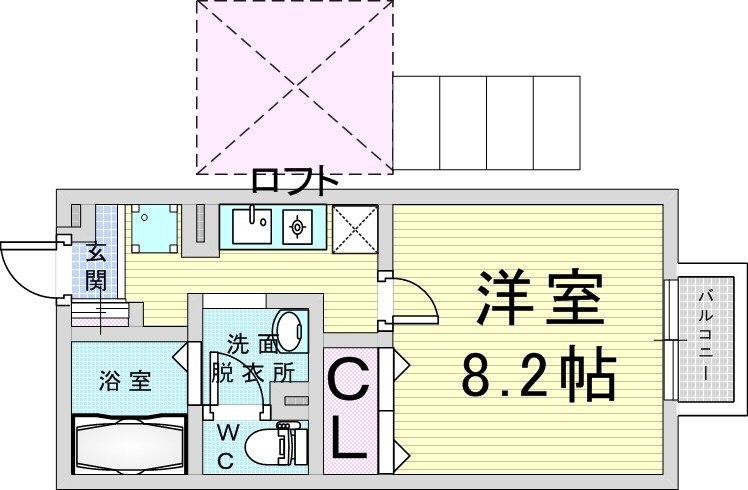 ヴェルドミールの物件間取画像