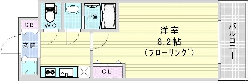 アドバンス西梅田ウインズの物件間取画像