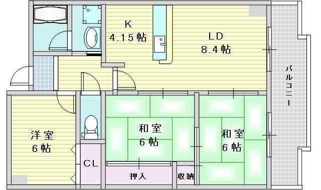 プリムールの物件間取画像