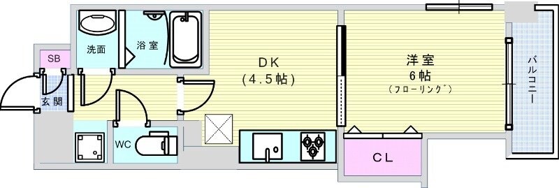 ワールド・シズ・弐番館の物件間取画像