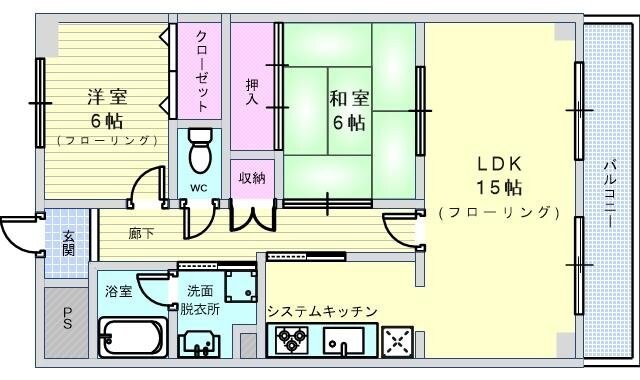 ロイヤルクイーンズパーク春日の物件間取画像