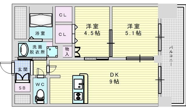 エステムコート新大阪13ニスタの物件間取画像