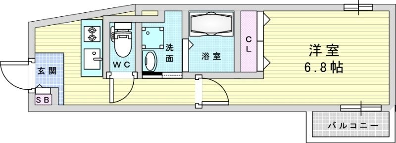 KTIレジデンス姫島Ⅱの物件間取画像