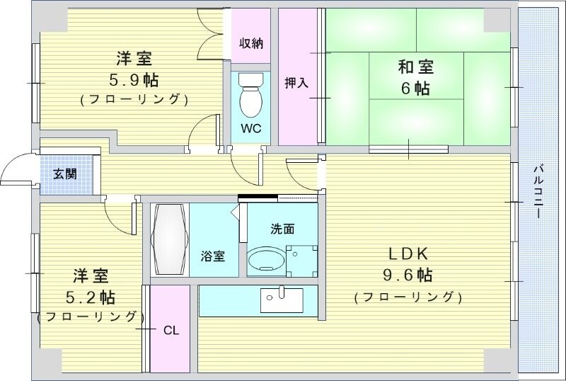 ケントマンションの物件間取画像