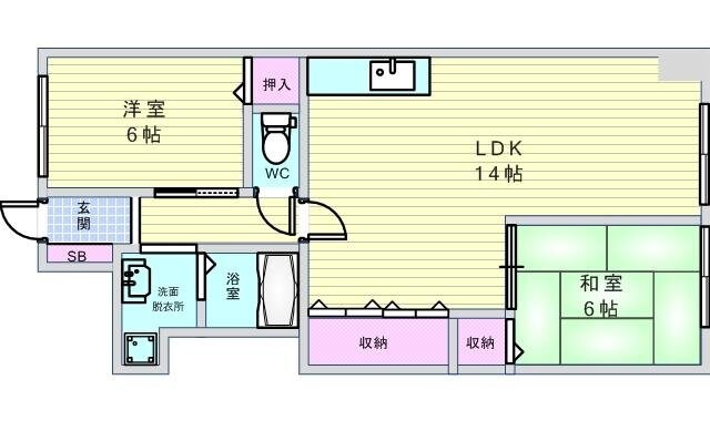 セントポーリア東豊中の物件間取画像