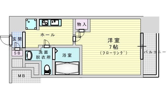 ドゥーエ江坂3（旧プライムアーバン江坂3）の物件間取画像