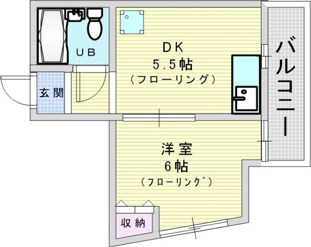 メゾンユタカファイブの物件間取画像