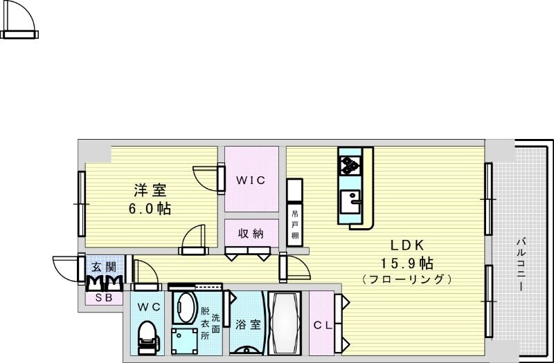 グランパレス東洋の物件間取画像