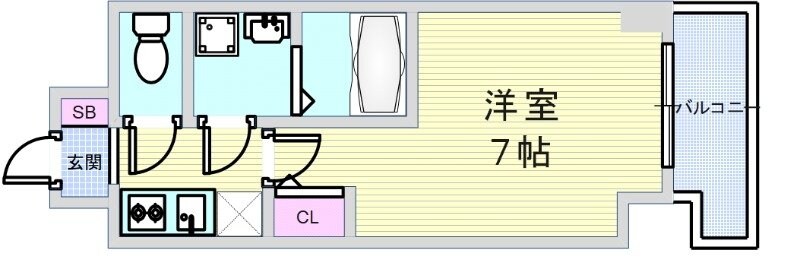 S-RESIDENCE福島Alovitaの物件間取画像