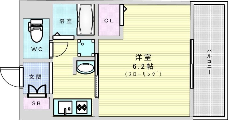 エステムコート新大阪6エキスプレイスの物件間取画像