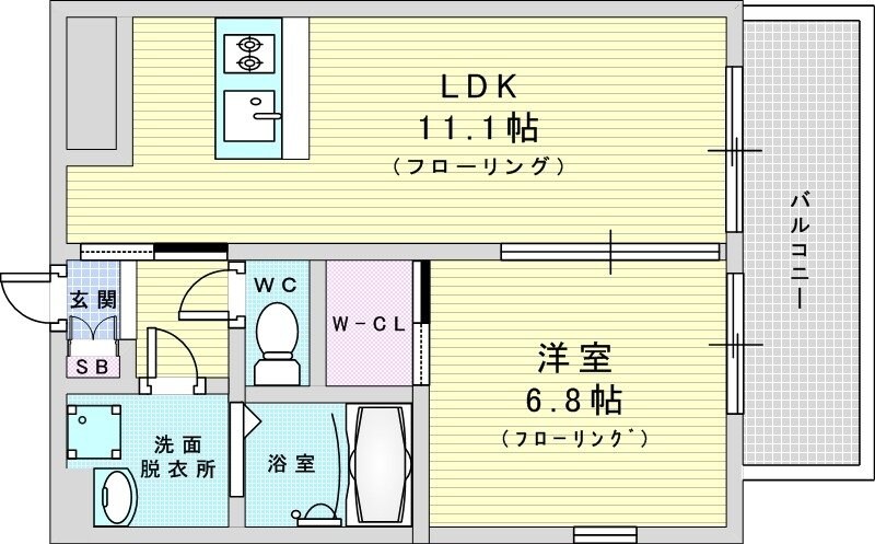 プレジオ御幣島の物件間取画像