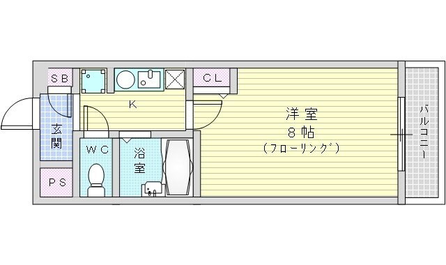 K緑地の物件間取画像