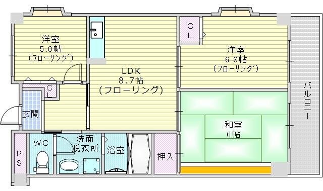 カクタスガーデンの物件間取画像