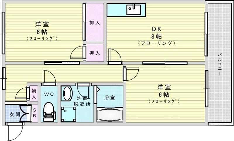 グランシャリオの物件間取画像