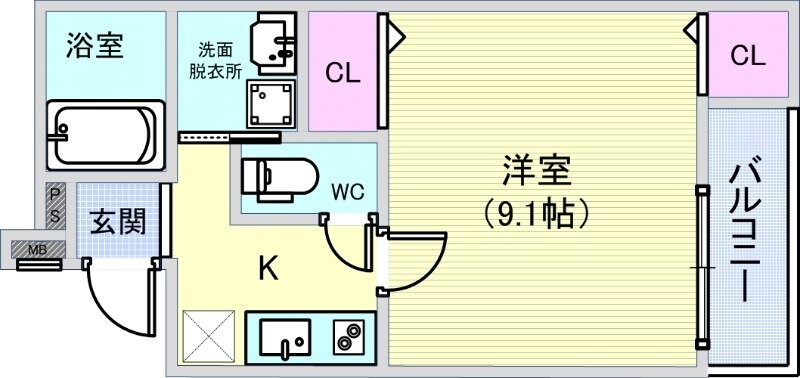 フジパレス服部南町の物件間取画像