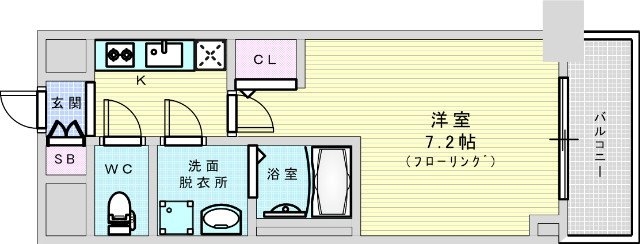 プランドール新大阪PARKレジデンスの物件間取画像