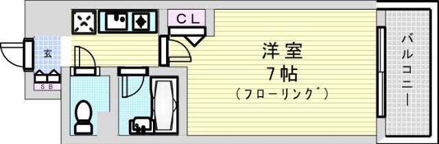 エスリード新大阪第７の物件間取画像