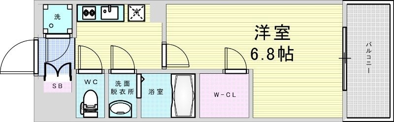 ファーストフィオーレ吹田パティオの物件間取画像