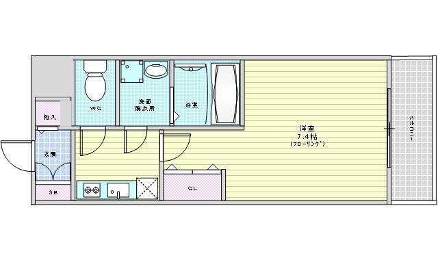 エストーネ江坂の物件間取画像