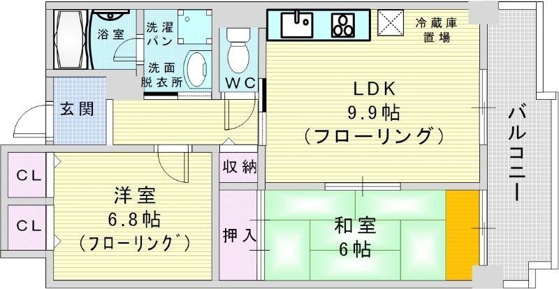 エスパシオ２１の物件間取画像