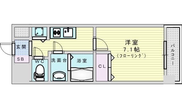 La Douceur新大阪の物件間取画像