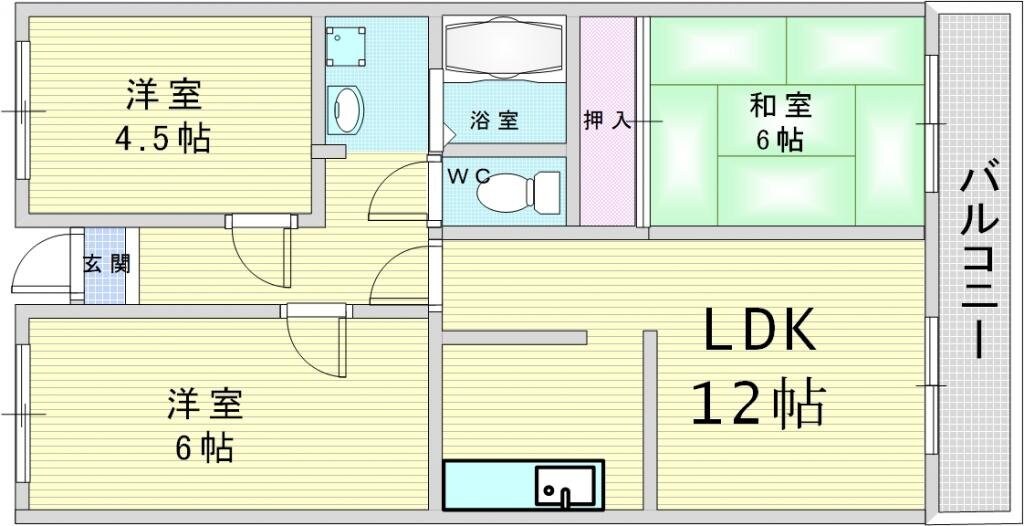 レジデンス福島の物件間取画像