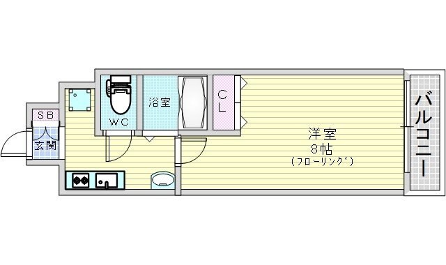 CITY SPIRE北梅田の物件間取画像