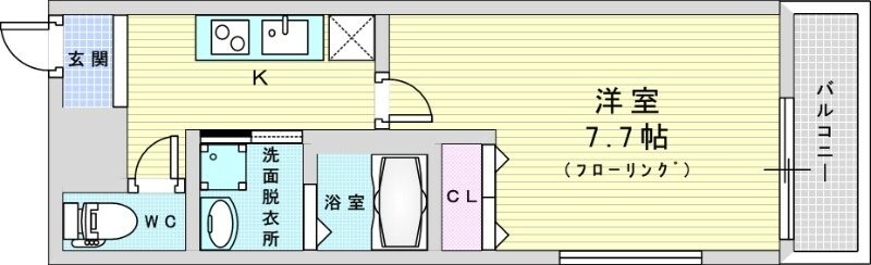 フジパレス三津屋南の物件間取画像