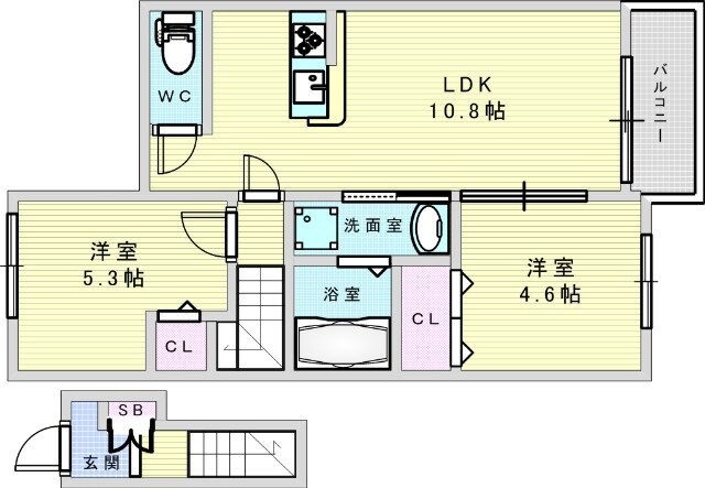 シルエーラ千里丘の物件間取画像