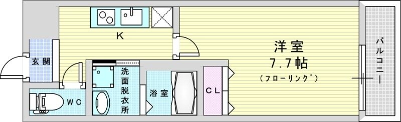 フジパレス三津屋南の物件間取画像