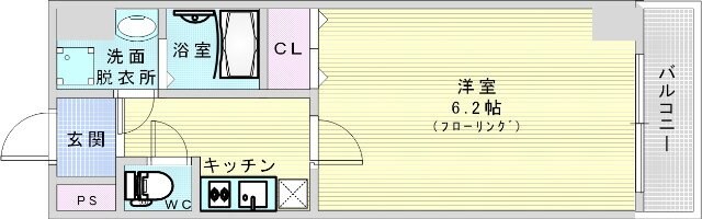 リエトコート福島の物件間取画像