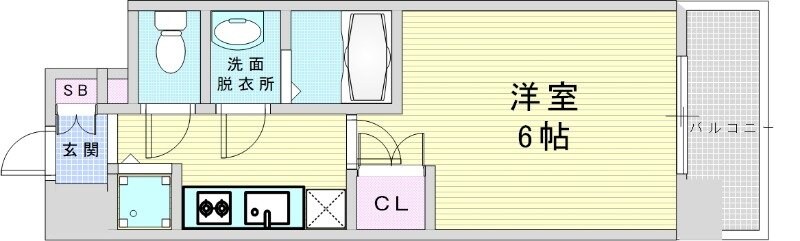 エス・キュート梅田東の物件間取画像