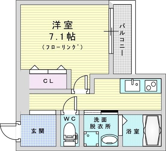 フジパレス三津屋南の物件間取画像