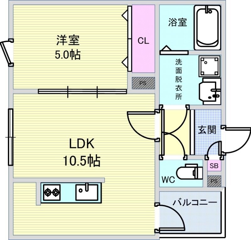 Riemon蛍池の物件間取画像