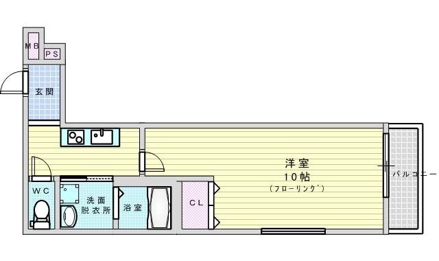 フジパレス緑地公園の物件間取画像