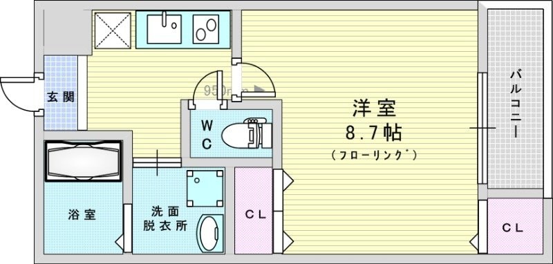 フジパレス豊里中央公園南3番館の物件間取画像