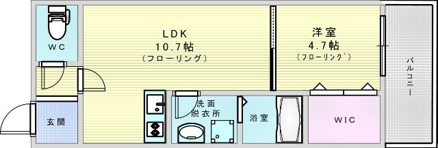 レジデンスコート豊中庄内の物件間取画像