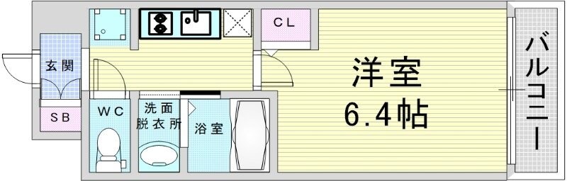 ジオエント福島野田の物件間取画像