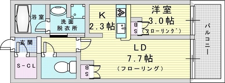 アーバンパーク淡路の物件間取画像