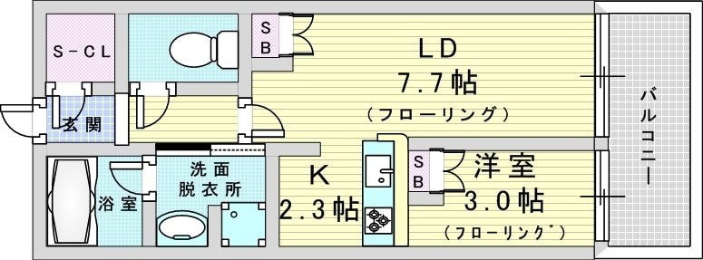 アーバンパーク淡路の物件間取画像