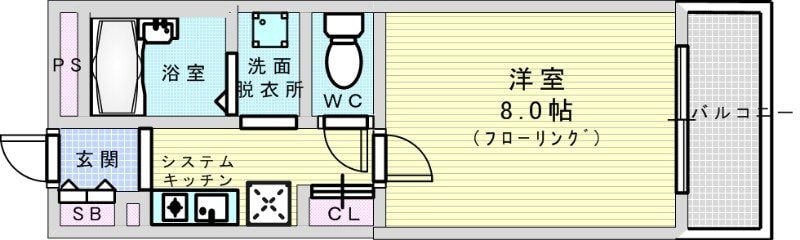 グランベイ豊新の物件間取画像