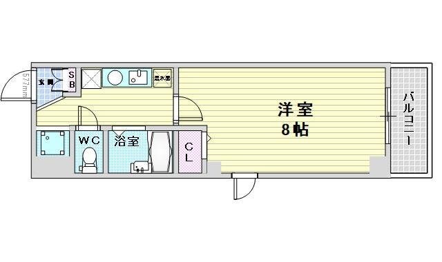 フレアコートKM福島の物件間取画像