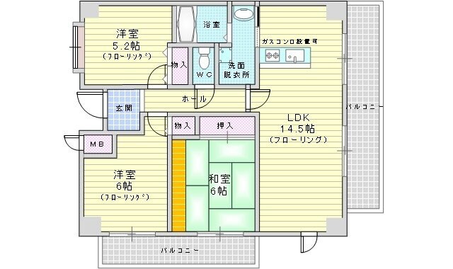 トレビバース上山手公園2の物件間取画像