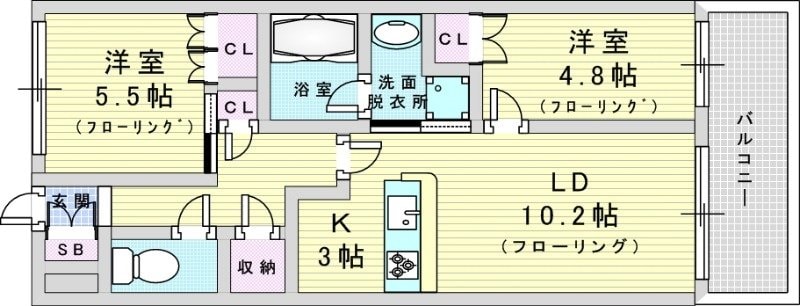 アーバンパーク淡路の物件間取画像