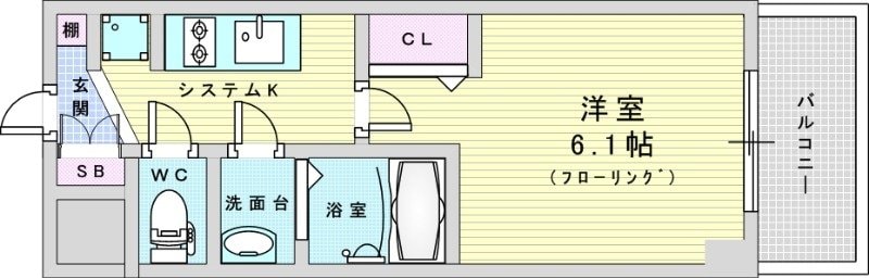 プレサンス東三国駅前グランクラスの物件間取画像