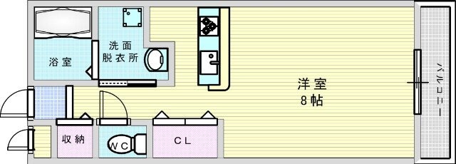 クレール豊里の物件間取画像