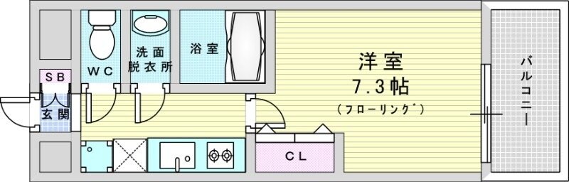 LIVIAZ SHIN-OSAKA Cielの物件間取画像