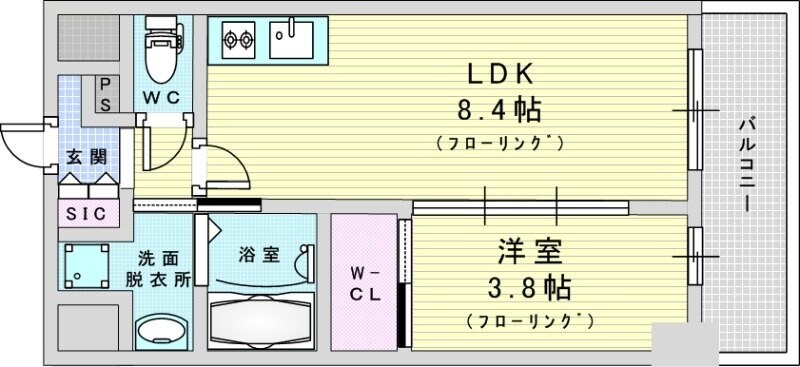 エスリードレジデンス梅田マークスの物件間取画像