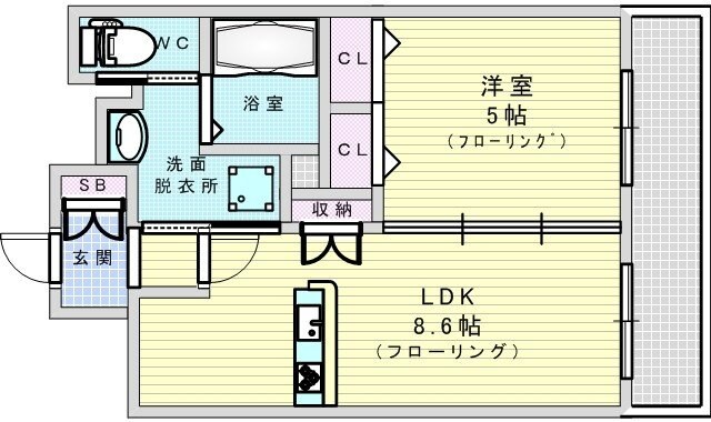 Luxe新大阪1の物件間取画像